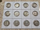 Lot of 12 Washington Quarters, 1947-1959, 90% Silver, 2.15 ounces of pure silver