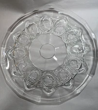 Anchor Hocking Egg Platter Clear with Poppie Flowers