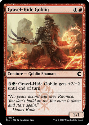 Gravel-Hide Goblin [Ravnica: Clue Edition] Near Mint