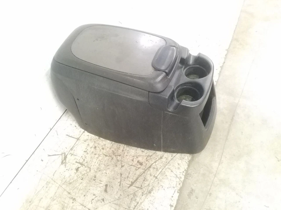 Consola de piso central delantera de fibra de carbono negra | Se adapta a Ford F250 F350 2006-2007 Foto 3 de 4