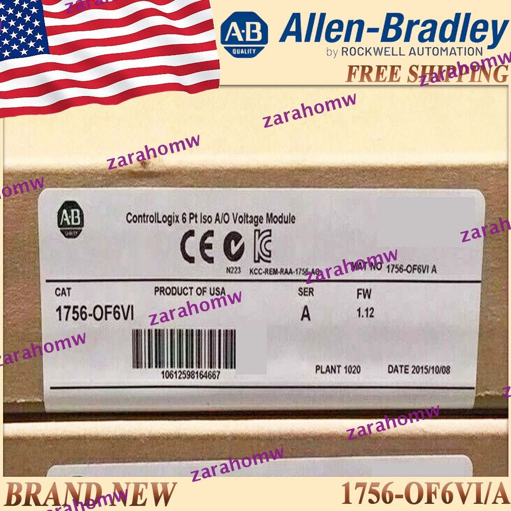AB 1756-OF6VI/A ControlLogix 6Pt Iso A/O Voltage Module NEW IN BOX Free Ship