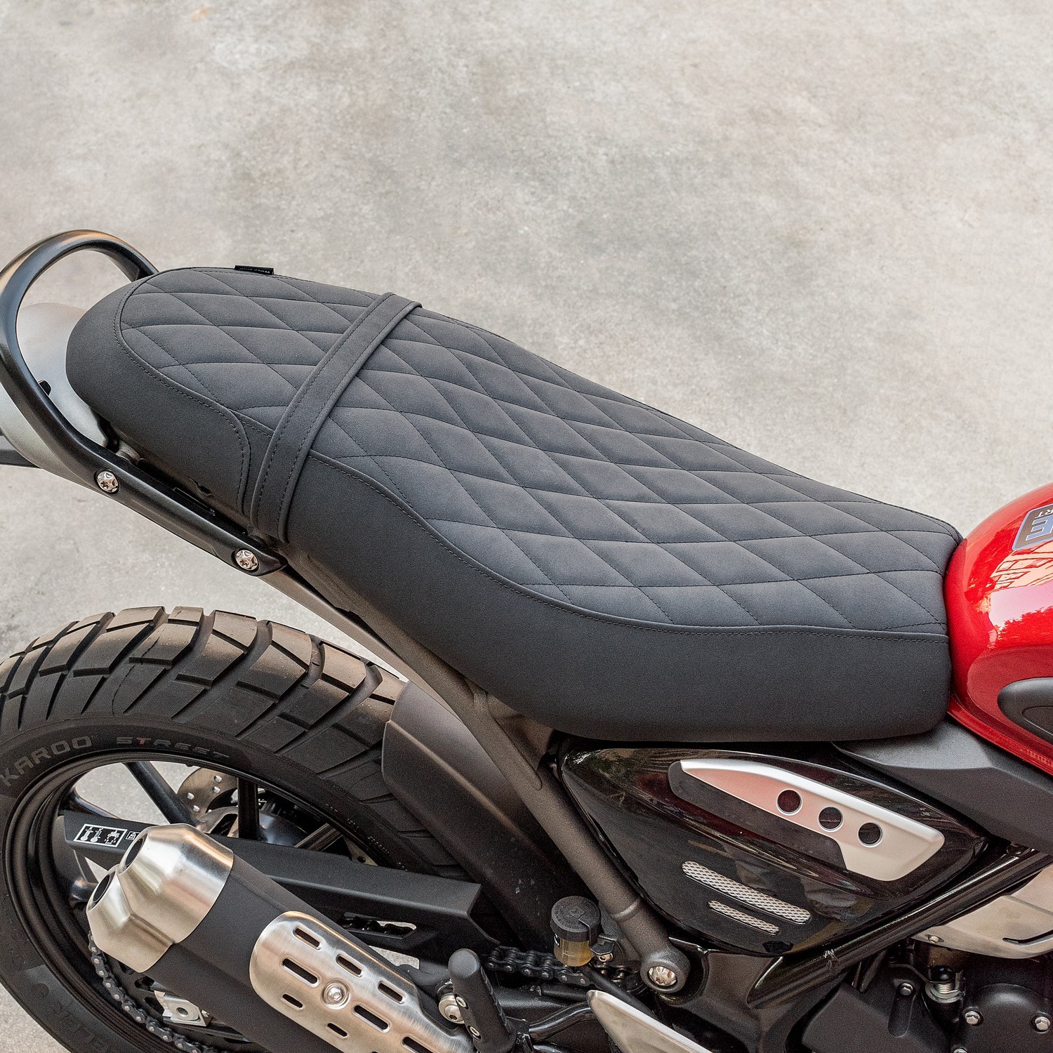 WOLFLINE Dual Seat for Triumph Speed 400 Scrambler 400X 2024-2025 Deluxe Cushion