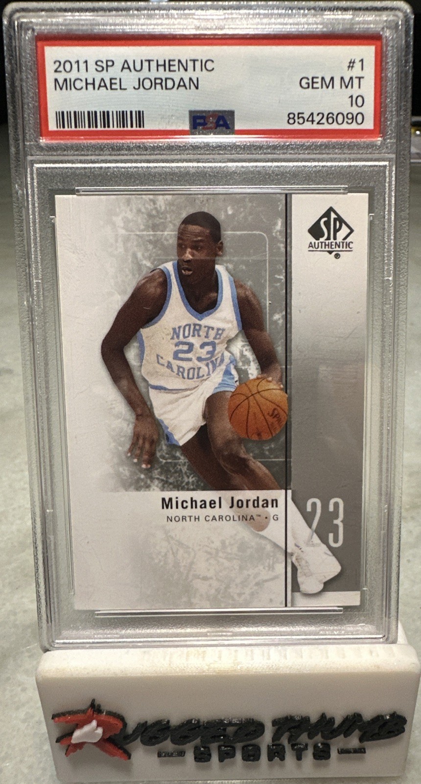 Upper Deck 2011-12 SP Authentic Michael Jordan #1 PSA 10 GM North Carolina HOF