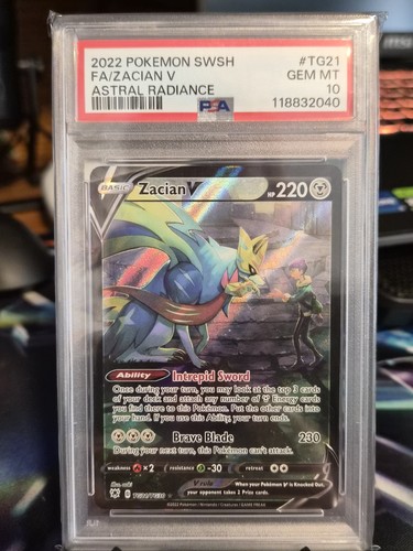Zacian V graded PSA 10 for sale on eBay