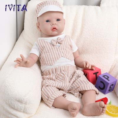 20'' Full Silicone Reborn Baby Boy Newborn Floppy Silicone Doll Puppen