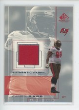 WARREN SAPP JERSEY PATCH 2001 UD UPPER DECK SP GAME USED AUTHENTIC FABRIC SP