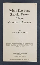 1937 Venereal Disease STD Facts Gonorrhea Chancroid Syphilis Vintage Booklet