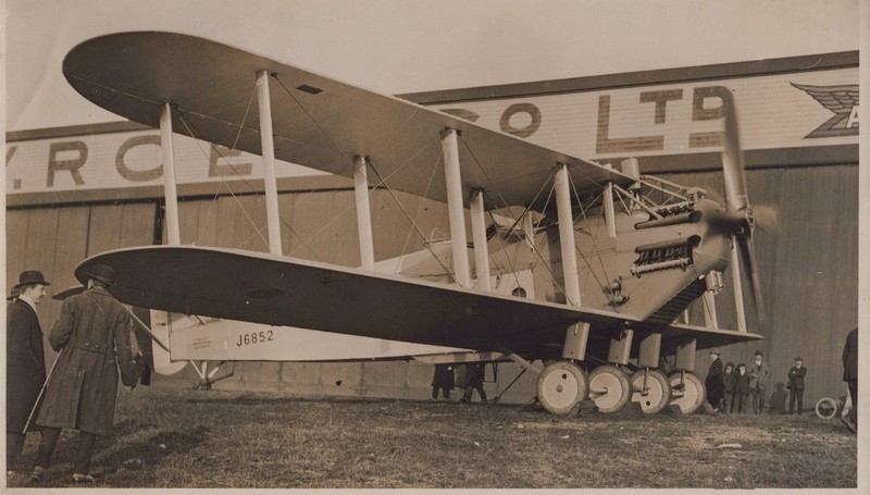 Avro Aldershot Napier Cub Bomber Early Aviation RARE 1925 - Original Press Photo