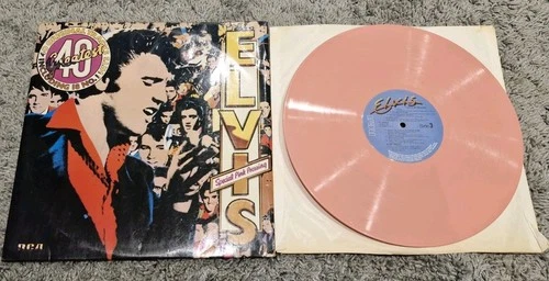 Elvis Presley Double Album 40 Greatest Pink Viynl