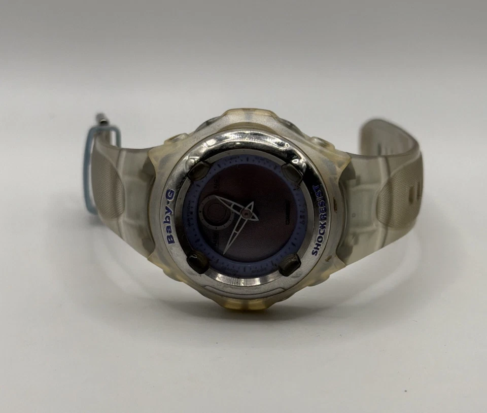 RARO! Reloj Casio Baby-G para mujer vintage de principios de la década de 2000 azul claro 2791 BG-50 Foto 2 de 4