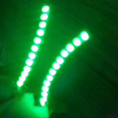 LED Luminous Eyelash Lamp, Flashing Fake Night Lights, False Green 