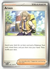arven pokemon card Arven's Sandwich - 161/182 - Destined Rivals variation to centering Arven Holo -Pokmon Card