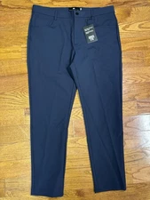 NWT Under 510 Super Stretch Performance Pants Slim Tapered Navy Sz 32W 27L