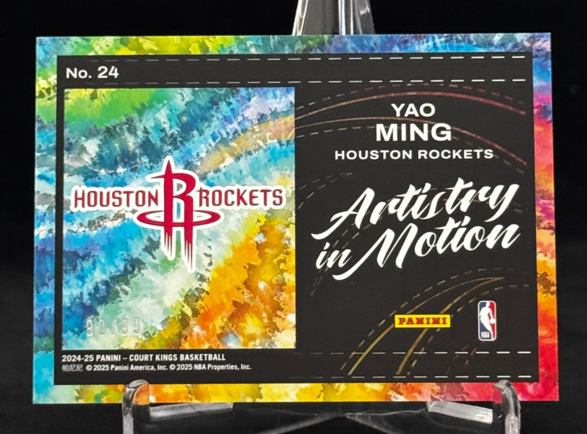 2024-25 Panini Court Kings Artistry In Motion Amber #24 Yao Ming
