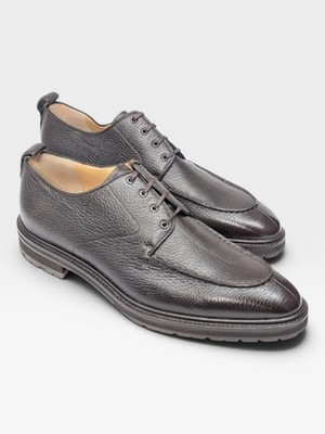 Bally Milivar 6303283 Men's Ebano Leather Derby Shoes MSRP $1164