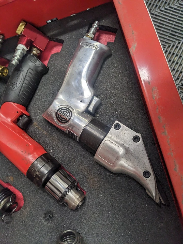 #bm572 Sioux srs10p21 Afeitadora Remache 1AM1551 Taladro Taylor Tijeras Aviación Lote Set Foto 2 de 4