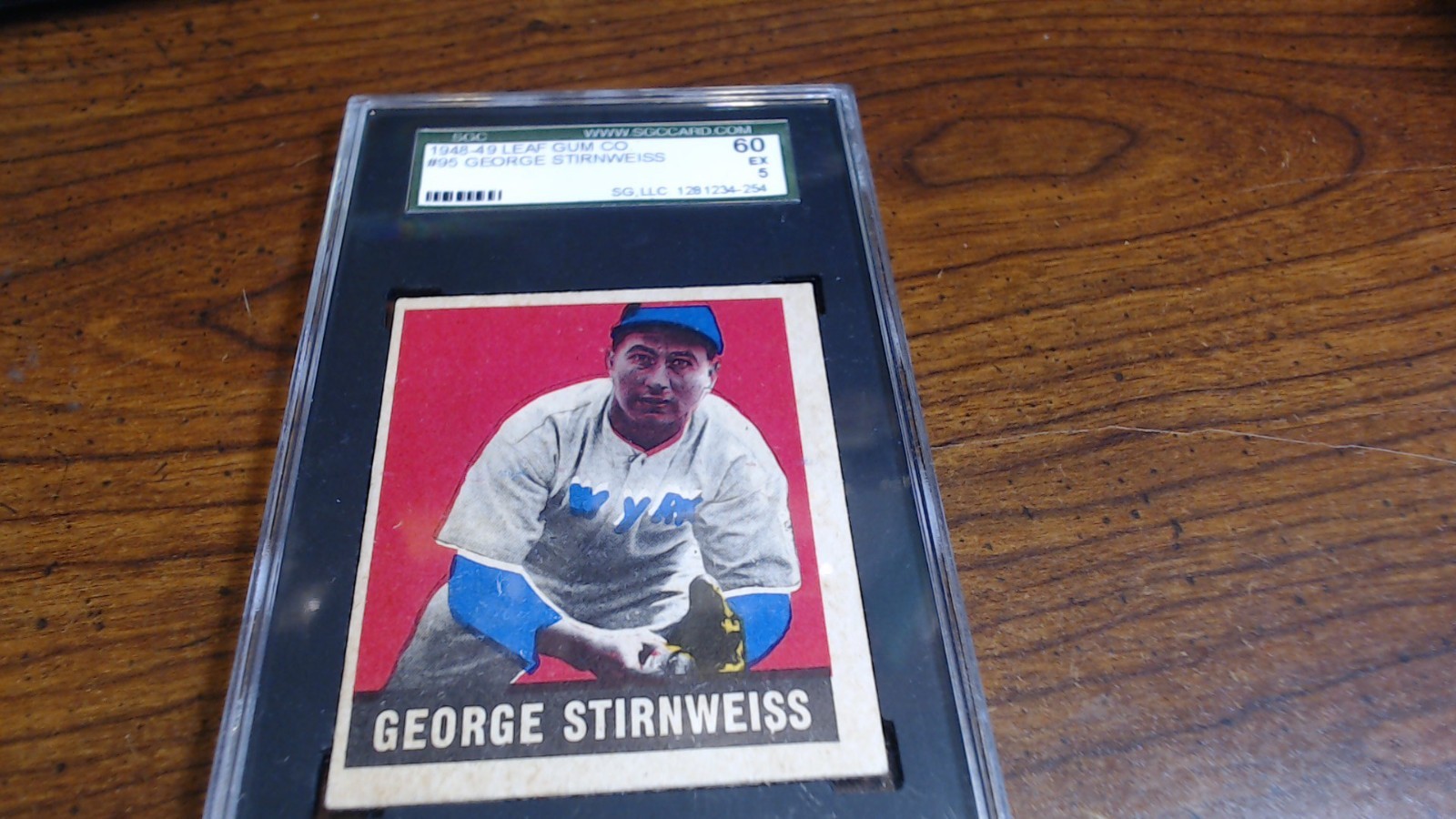 George Stirnweiss, 1948 Leaf #95 - SGC 5 EX