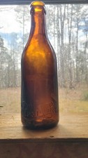 Early BIM Pepsi-Cola New Bern NC Amber Soda Bottle 
