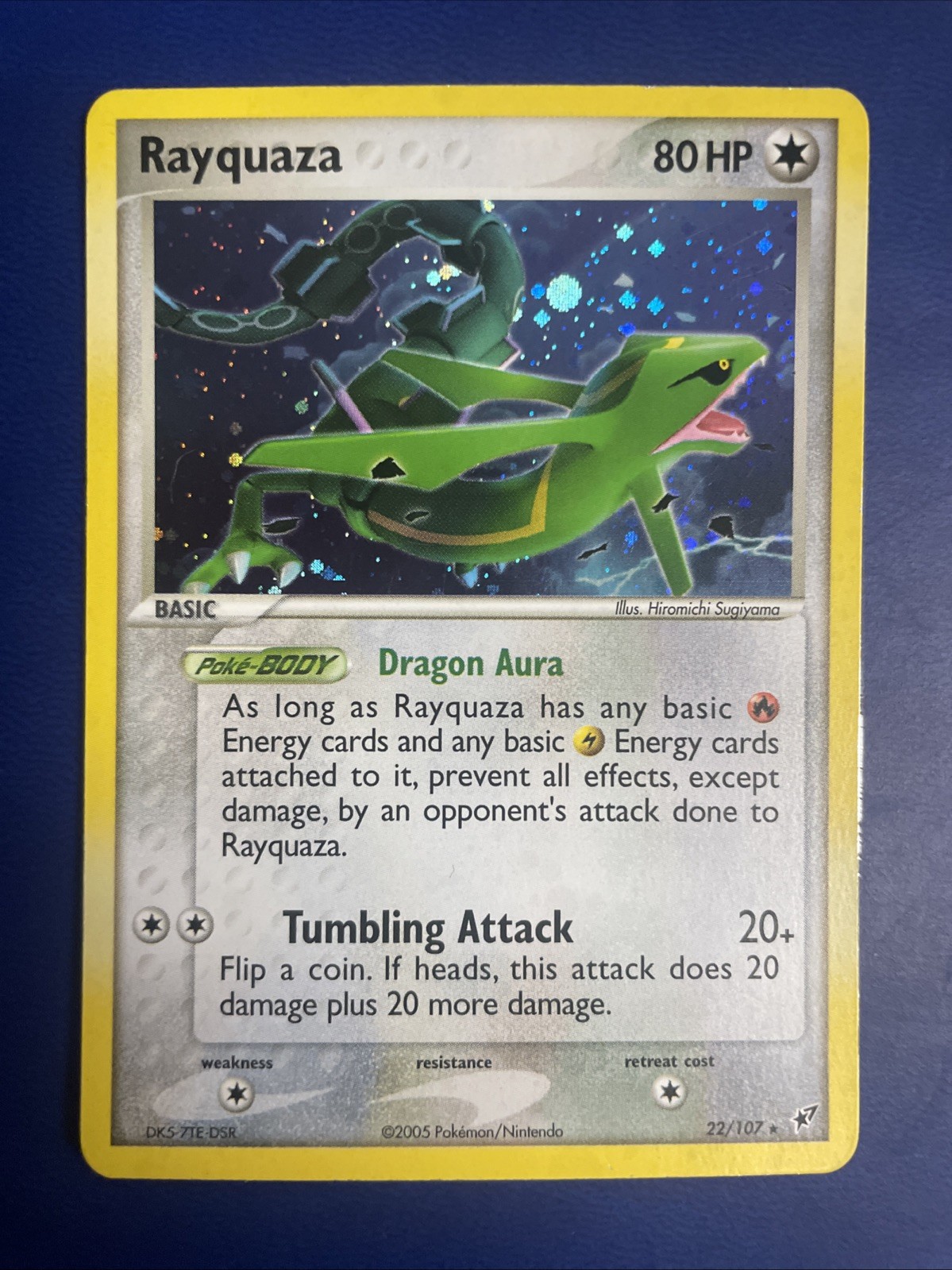 Pokemon 2006 Rayquaza 22/107 Holo Deoxys Exclusive Rare NM