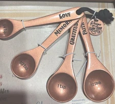 Abbey & CA REMEMBERABLE GIFT W/UPLIFTING MESSAGE  On Every  Measuring Spoon  FS