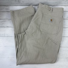 Carhartt Tan Utility Brown Relaxed Fit Men's 42x30 Work Workwear