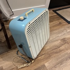 K-Mart Blue 3 Speed 14-Inch Box Fan Vintage 1970's