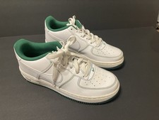 Nike Air Force 1 '07 Low GS 'Contrast Stitch - White Pine Green'CW1575-103 Sz 7