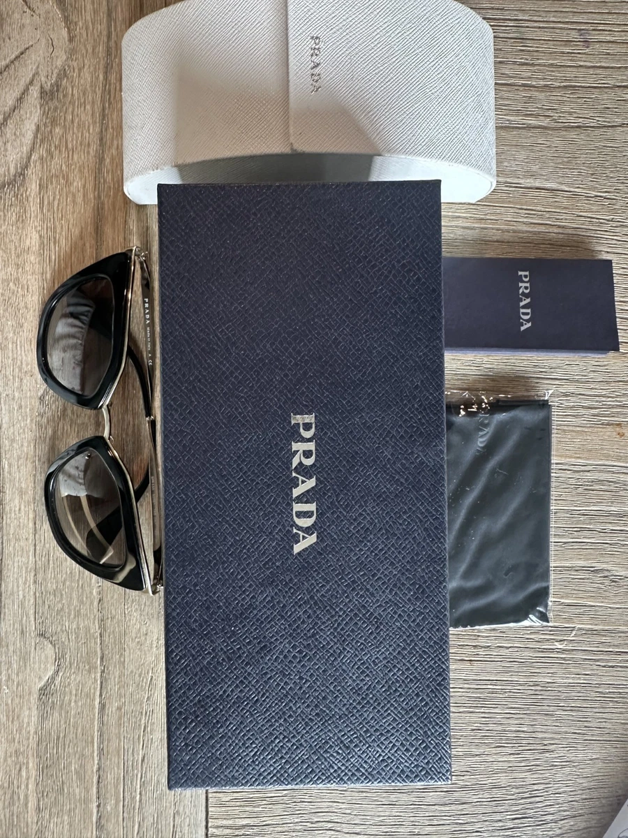 PRADA Gold Black Sunglasses for Women for sale | eBay