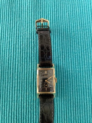Vintage Herren Armbanduhr GRUEN CURVEX Precision 10K Gold
