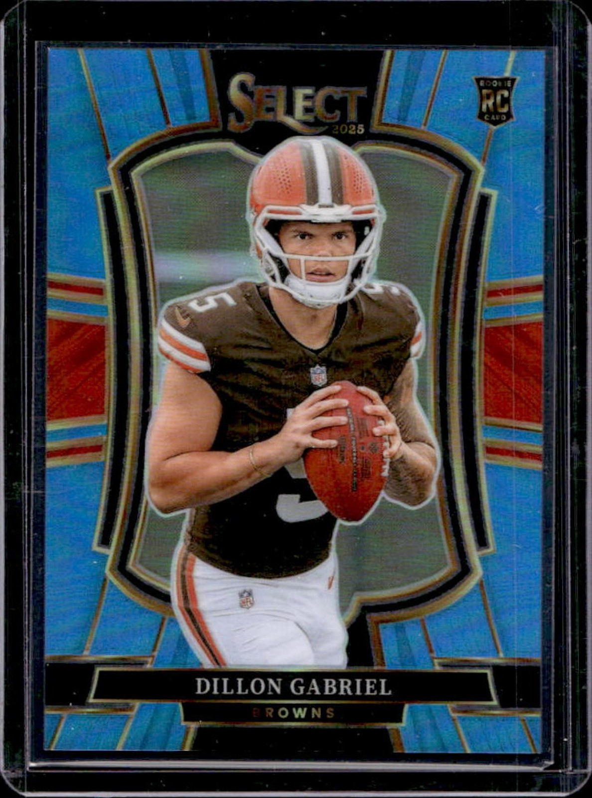 2025 Panini Select Dillon Gabriel Premier Level RC Light Blue Prizm #/99 Browns