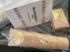 Burberry Makeup Pouch Bag Travel Beige with Goddess EDP 0.16 Fl Oz, Body Lotion