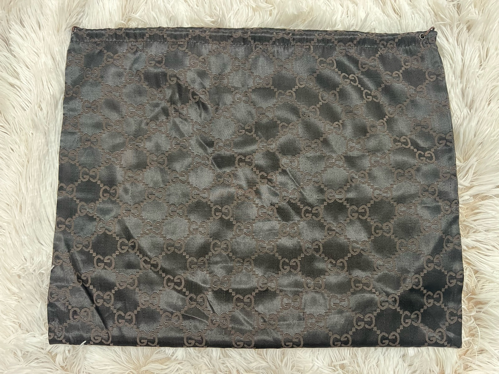 Gucci Small-Medium Monogram Dark Brown Drawstring… - image 2