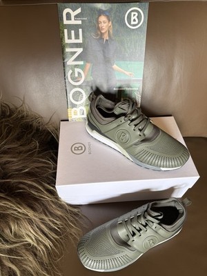 BOGNER Herren Sneaker Gr. 42 Oliv/Grün Neu mit Karton Rarität Top