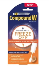 Compound W Freeze Off Wart Remover 8 Applications + 12 Discs New 