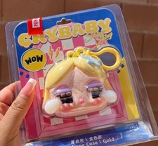 Authentic Pop Mart CRYBABY SHINY SHINY Series Earphone Case Gold US SELLER 
