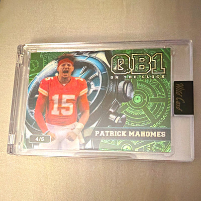 Panini Patrick Mahomes Kansas City Chiefs QB1 On The Clock Insert 4/5
