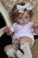 24inch Newborn Baby Soft Cloth Body 3D Skin Toddler Lifelike Reborn Doll Gift