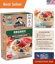 Healthy Instant Oatmeal - 100 Whole Grain, Maple Brown Sugar Flavor, 6 Boxes