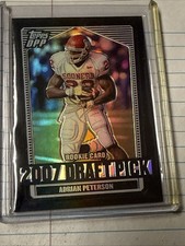 2007 Topps Draft DPP Chrome Black Refractor Adrian Peterson Rookie