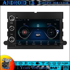7"Android Car Stereo Radio GPS SAT Nav Carplay For Ford F350 Fusion Mustang Edge
