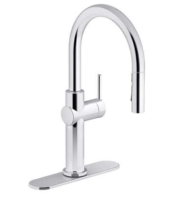 #ad Kohler Crue K 22972 CP Pull Down SingleHole Spray Kitchen Faucet Polished Chrome $298.00