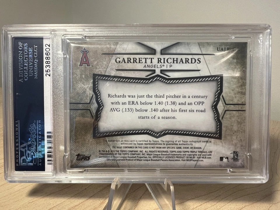 Garrett Richards 2015 Topps Triple Threads Unity Auto Jumbo Relics Gold. POP 1 — 第 2/2 张图片