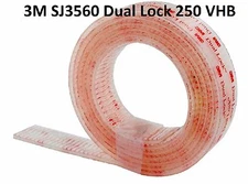 3M SJ3560 Dual Lock 250 VHB ,1" x 5' Indoor   Clear Reclosable  original us