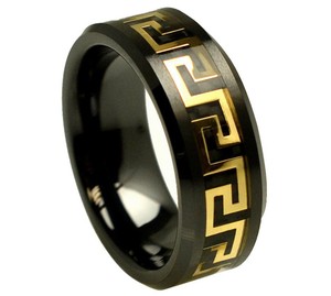 versace ring black