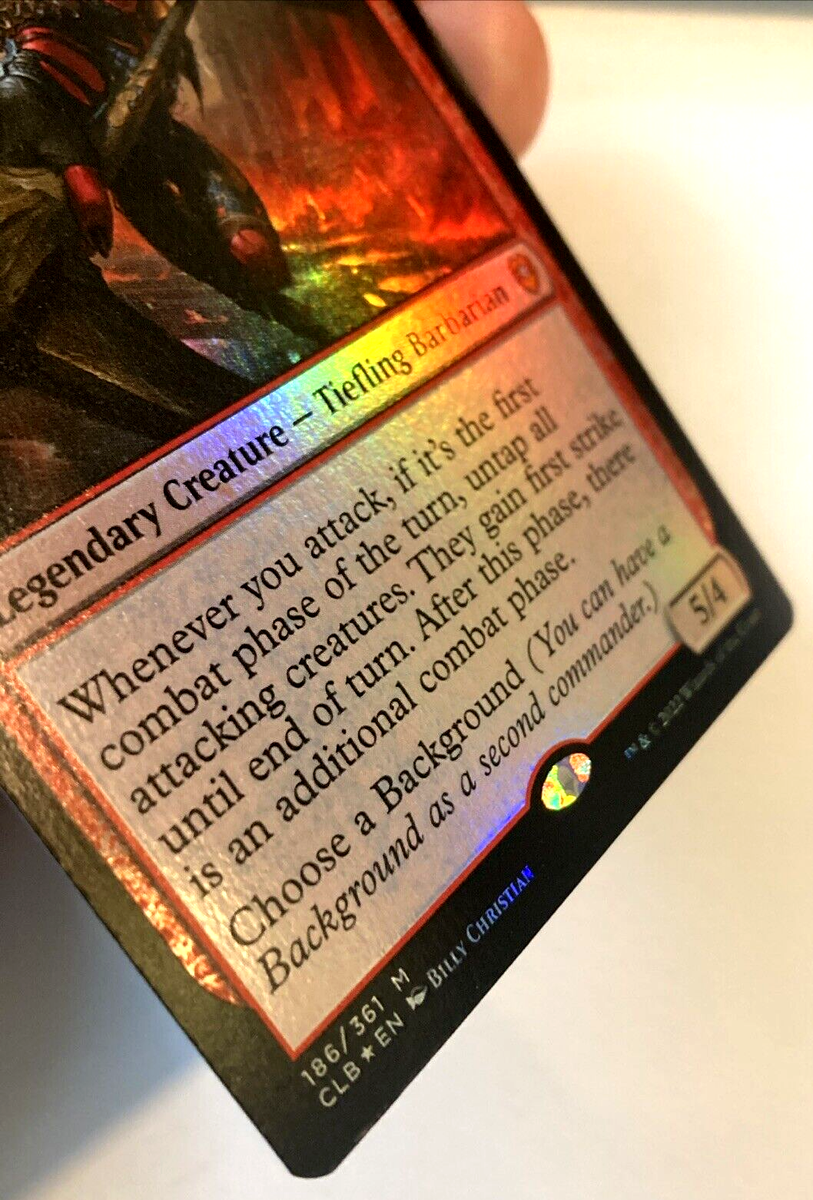 MTG foilカード MTG Karlach, Fury of Avernus FOIL Commander Legends Baldur's Gate