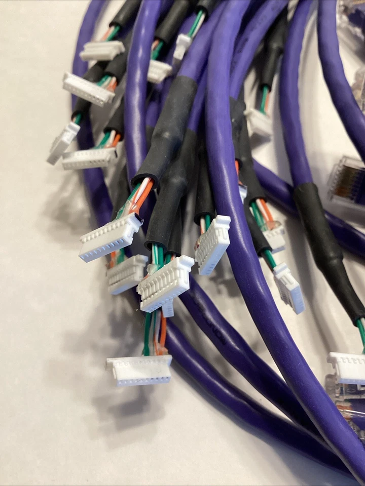 LOT 26 Monoprice 2 FT 24AWG Cat5e 350MHz UTP Ethernet Network Cable Purple 568B - Image 4 of 4