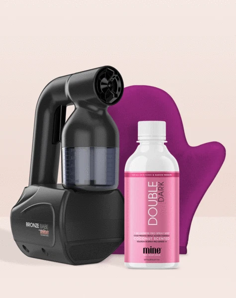 Mine Tan Bronze Babe Handy Tan Portable Personal Spray Tan Kit + Mit + Mist