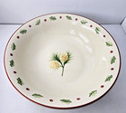 VTG Serving Bowl 9" Merry Brite "Holiday Home Collection" HollyBerries/Pine Cone