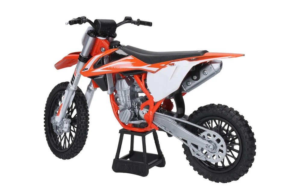 Nuovo Ray Modellino Moto Modell Bike KTM SX-F 450 Scala 1:10 - Immagine 2 di 2