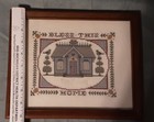 Framed Finished Cross Stitch Bless This Home — photo 8